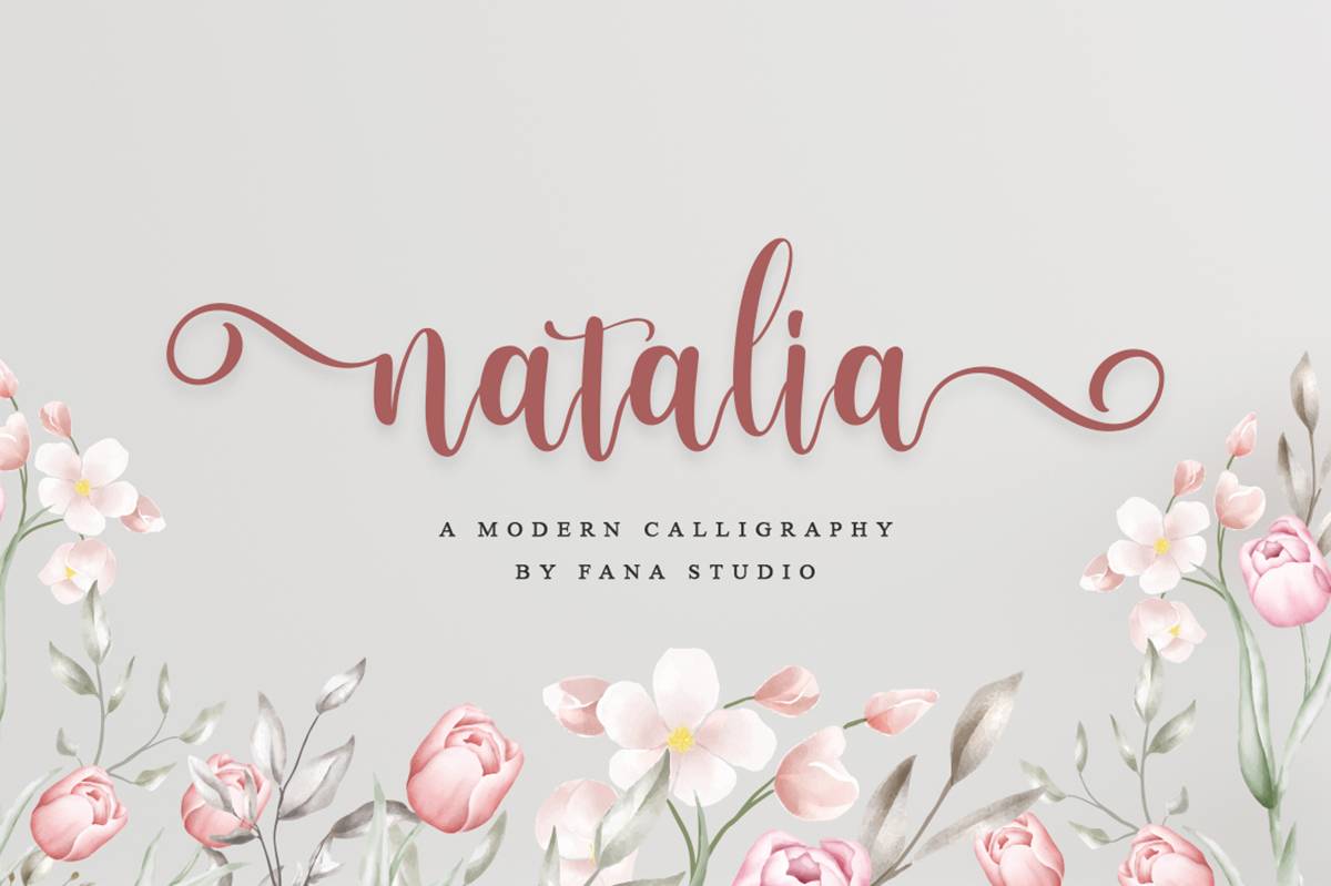 Natalia Script Font sample