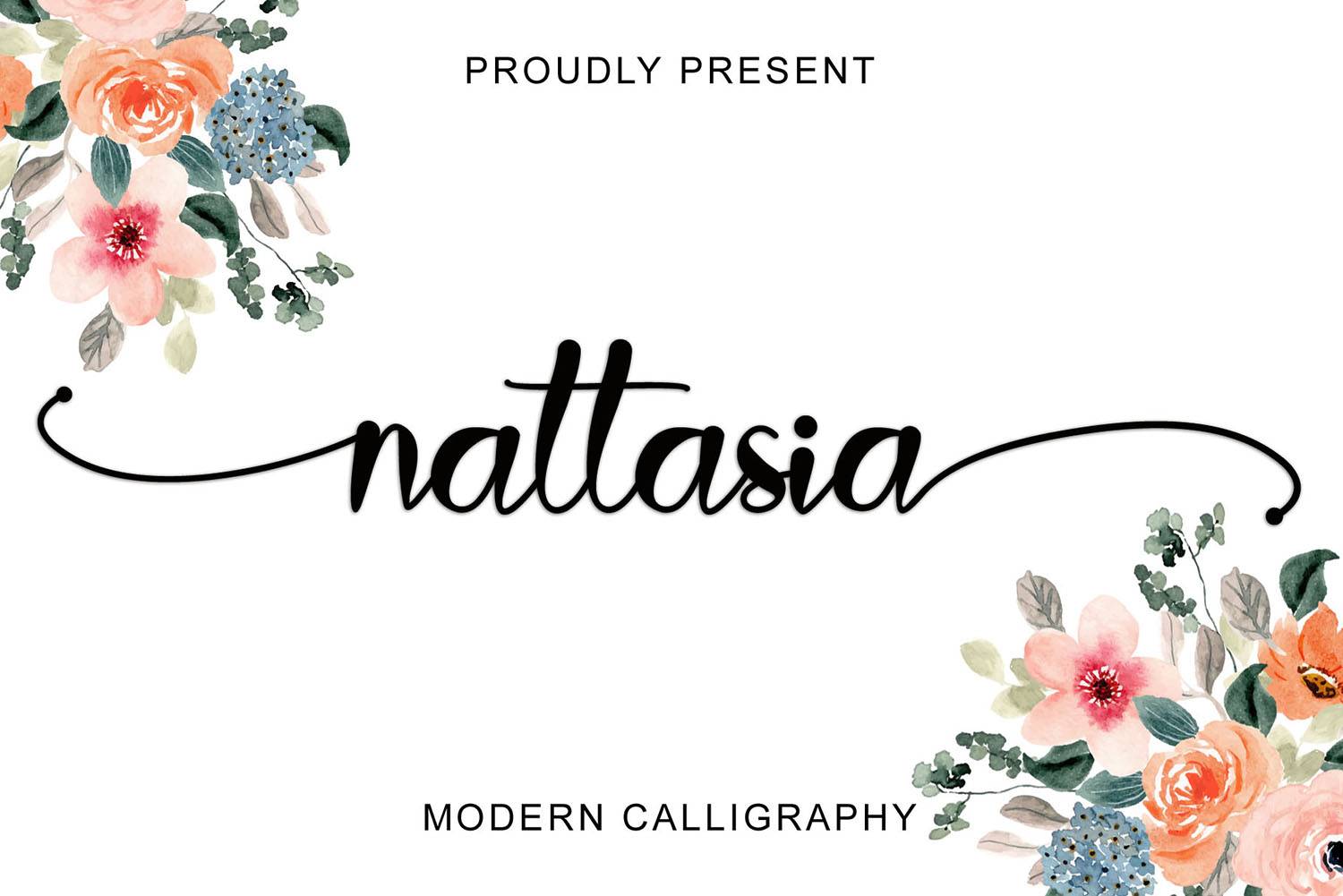 Nattasia Font sample