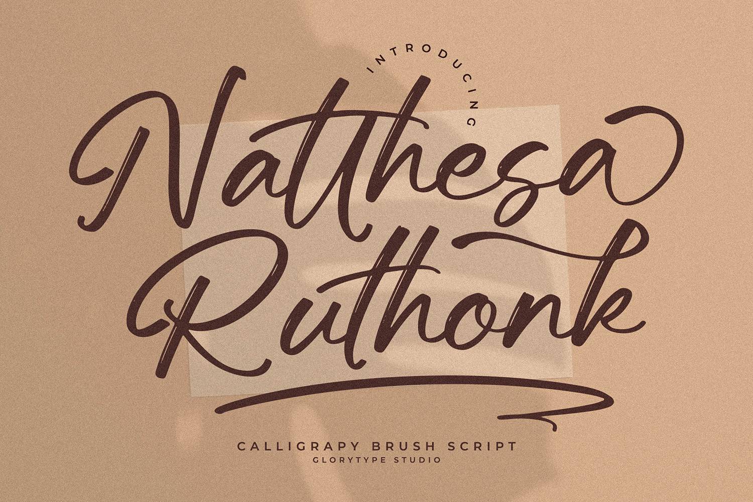 Natthesa Ruthonk Font sample