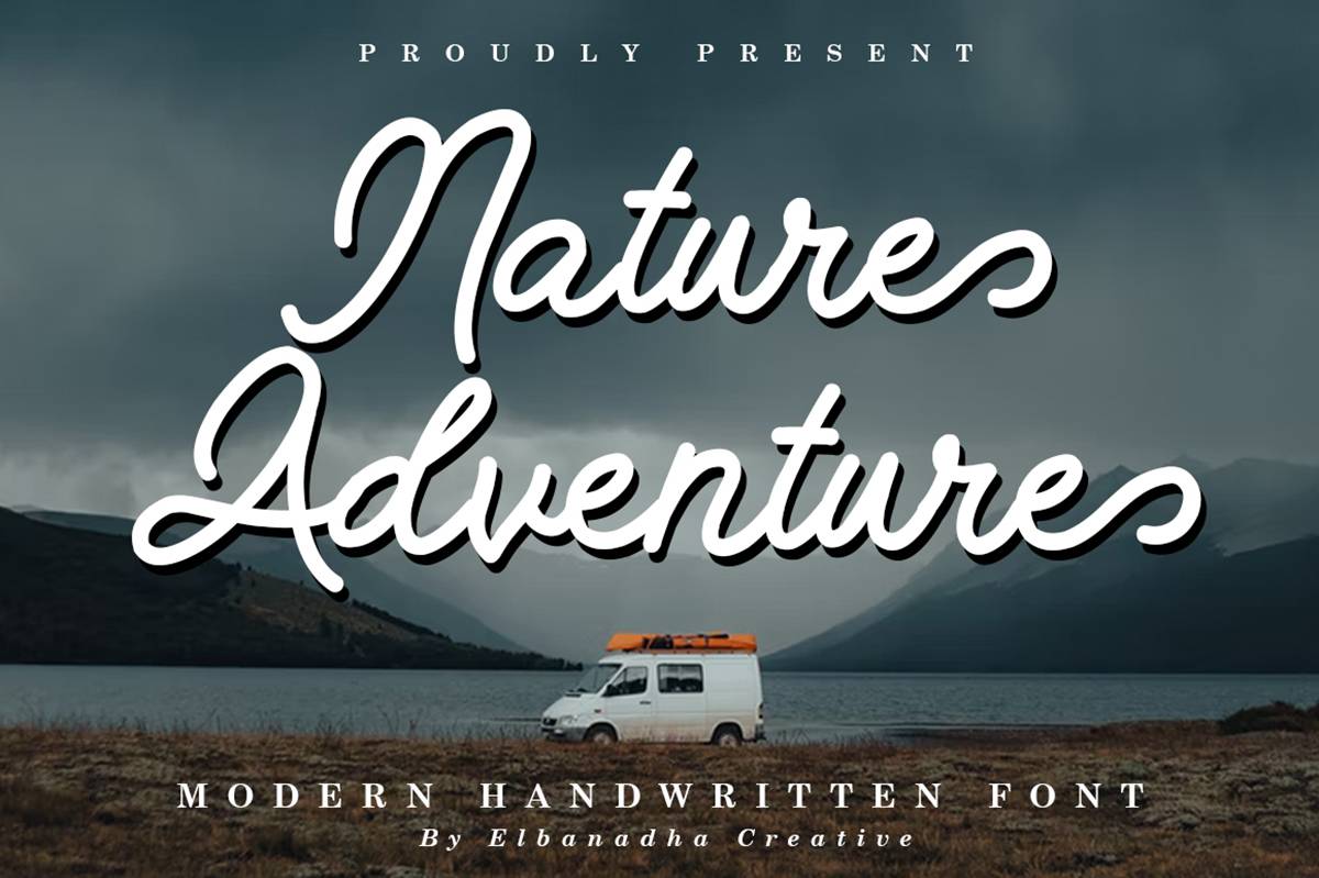 Nature Adventure Font sample