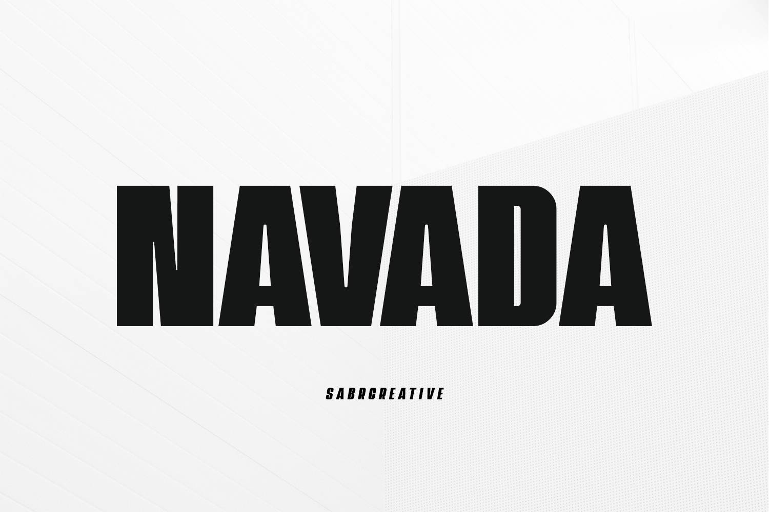Navada Font sample