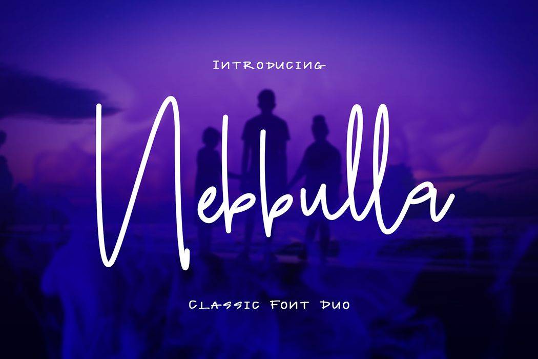 Nebbulla Font Duo sample