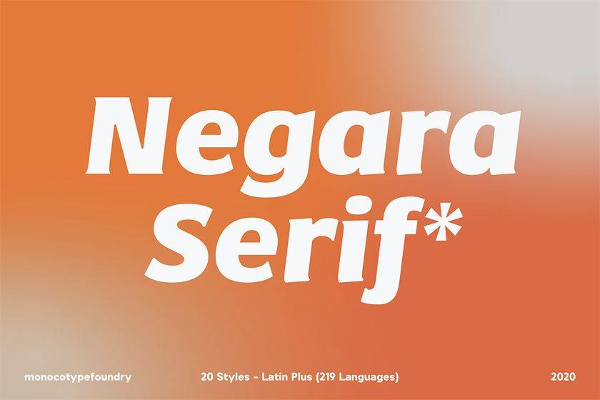Negara Serif Font sample