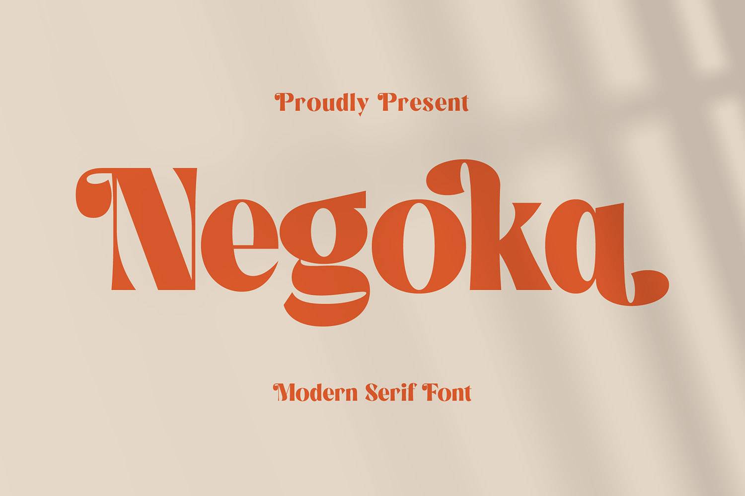 Negoka Font sample
