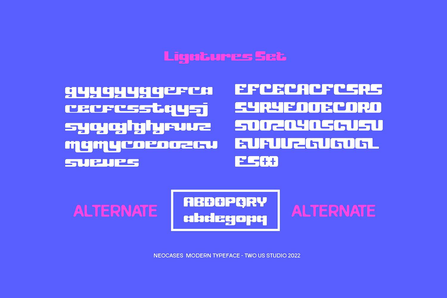 Neocases Font sample