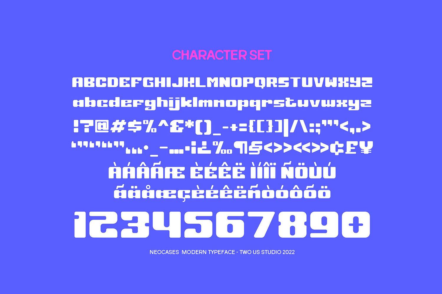 Neocases Font sample