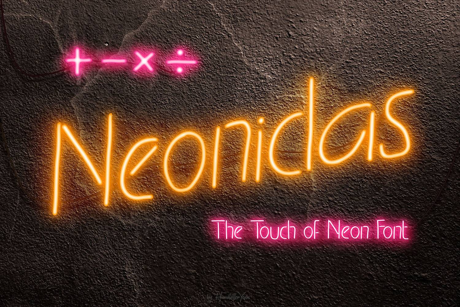 Neonidas Font sample