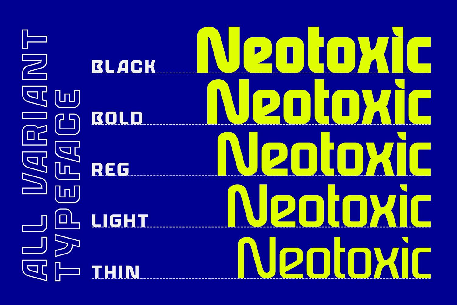 Neotoxic Font sample