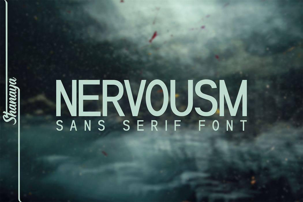 Nervousm Font sample