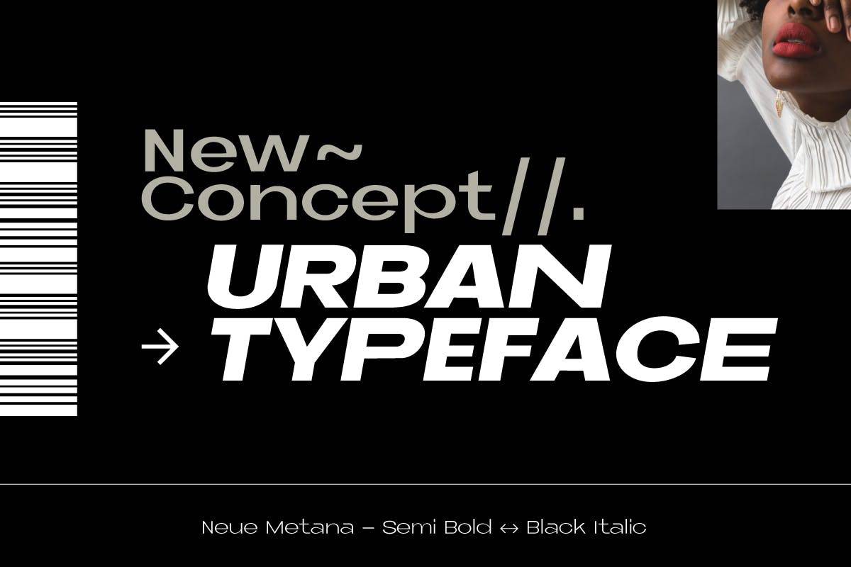 Neue Metana Font sample