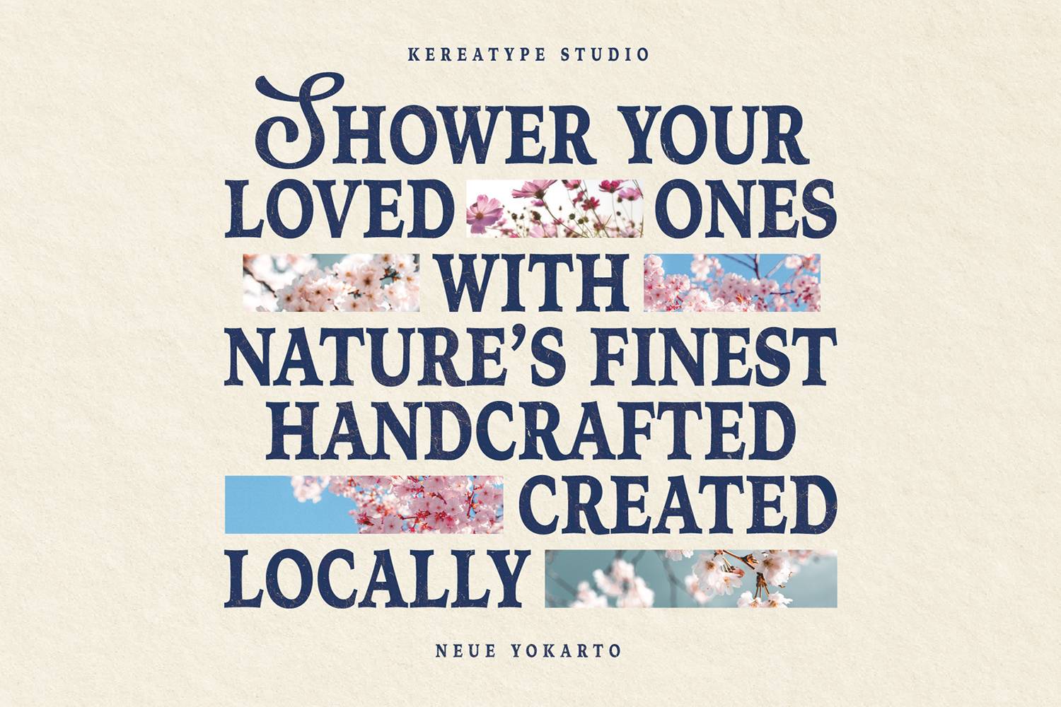 Neue Yokarto Font sample