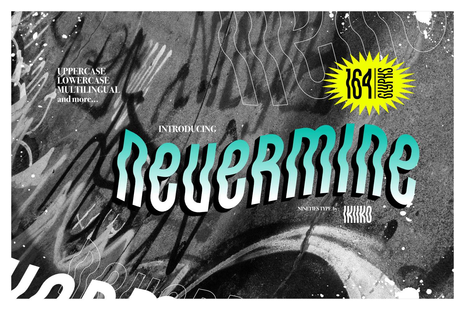 Nevermine Font sample