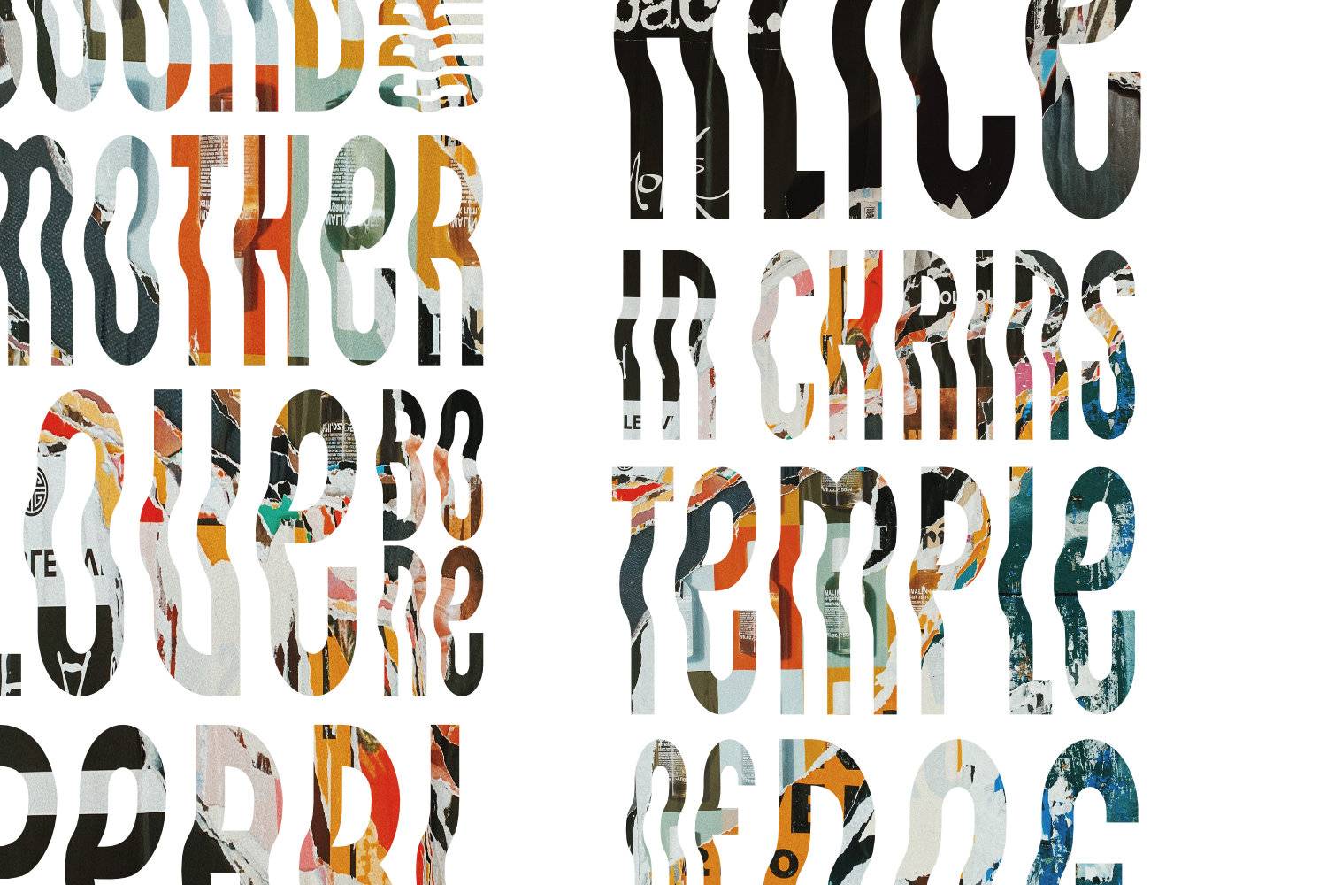 Nevermine Font sample