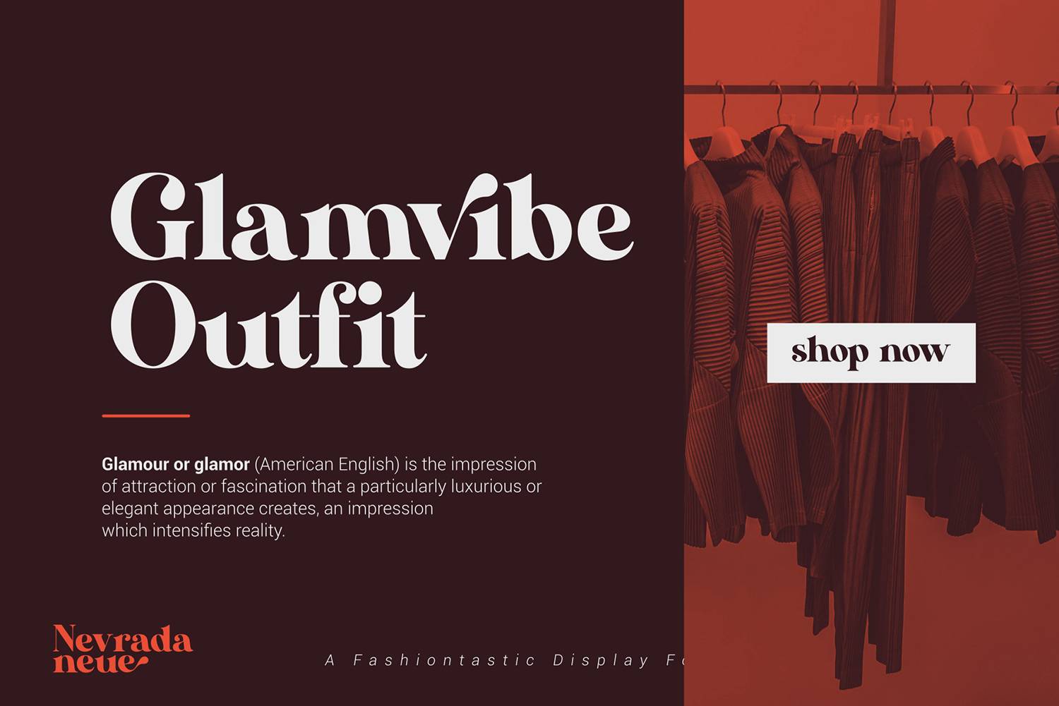 Nevrada Neue Font sample