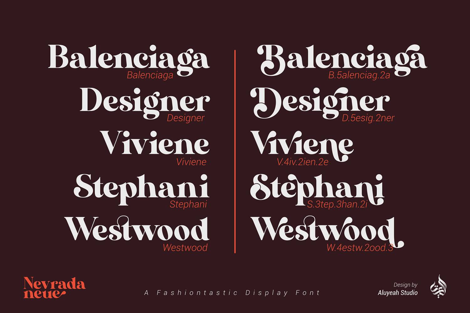 Nevrada Neue Font sample