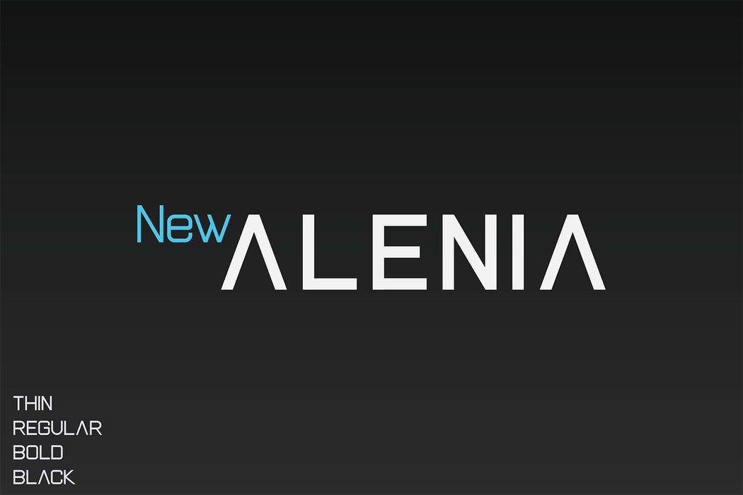 New Alenia Font sample