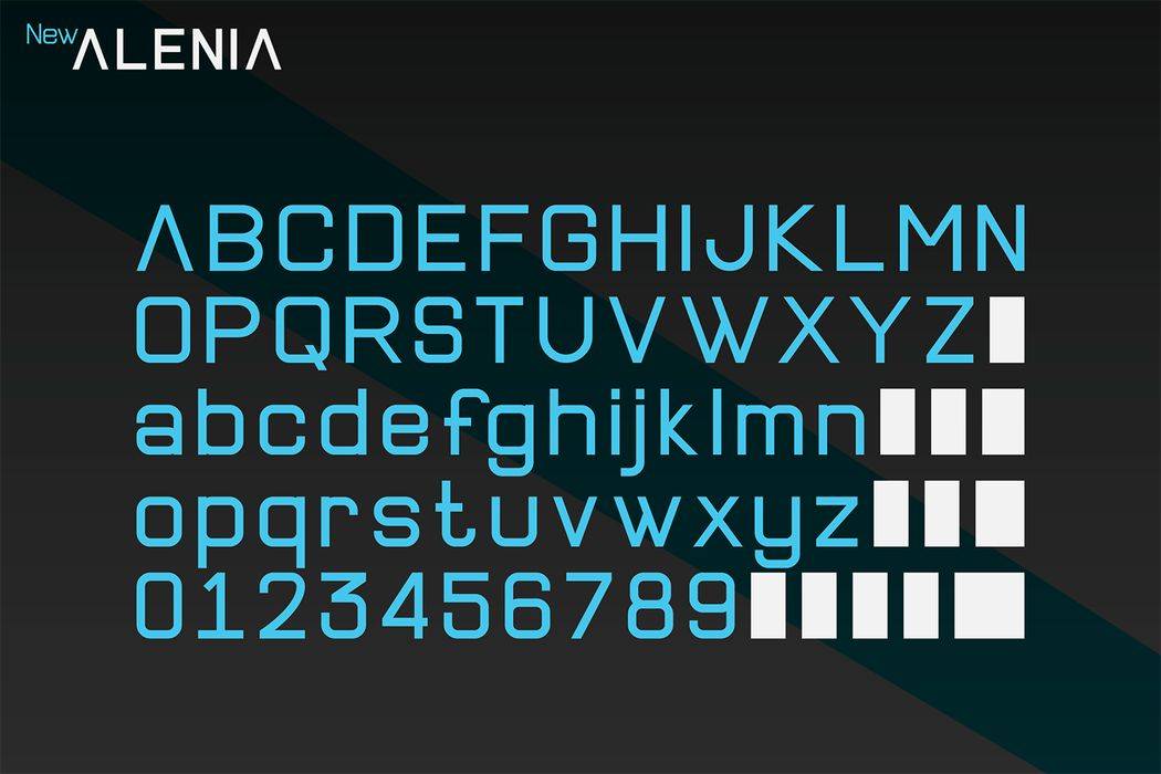 New Alenia Font sample