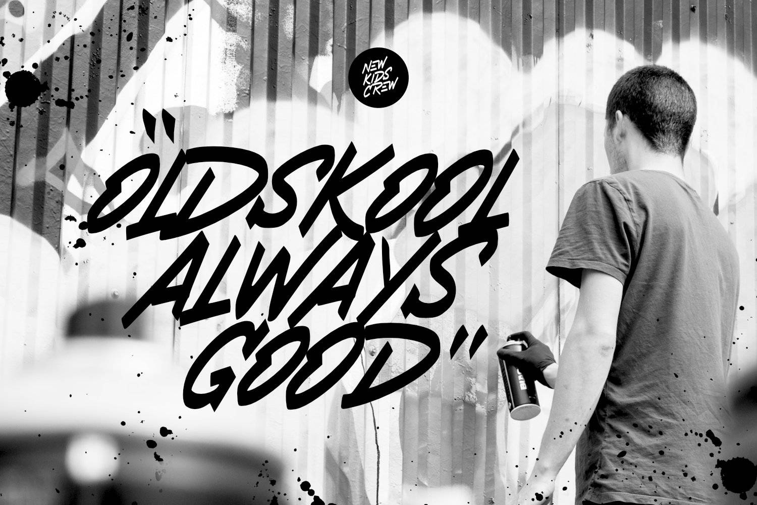 New Kids Crew Font sample