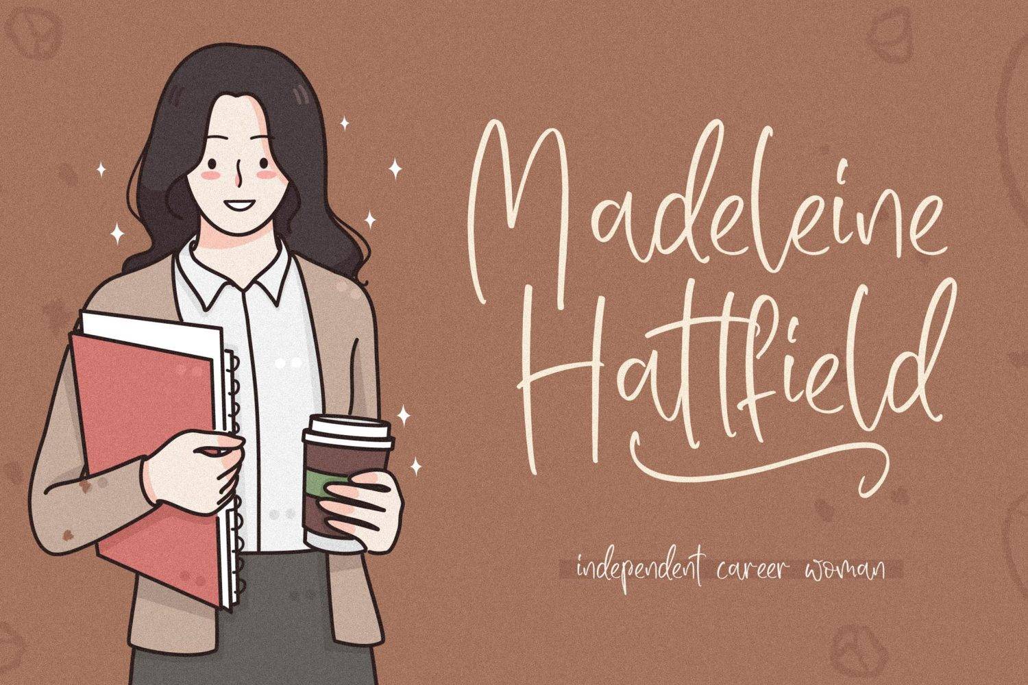 Nichollas Caffee Font sample
