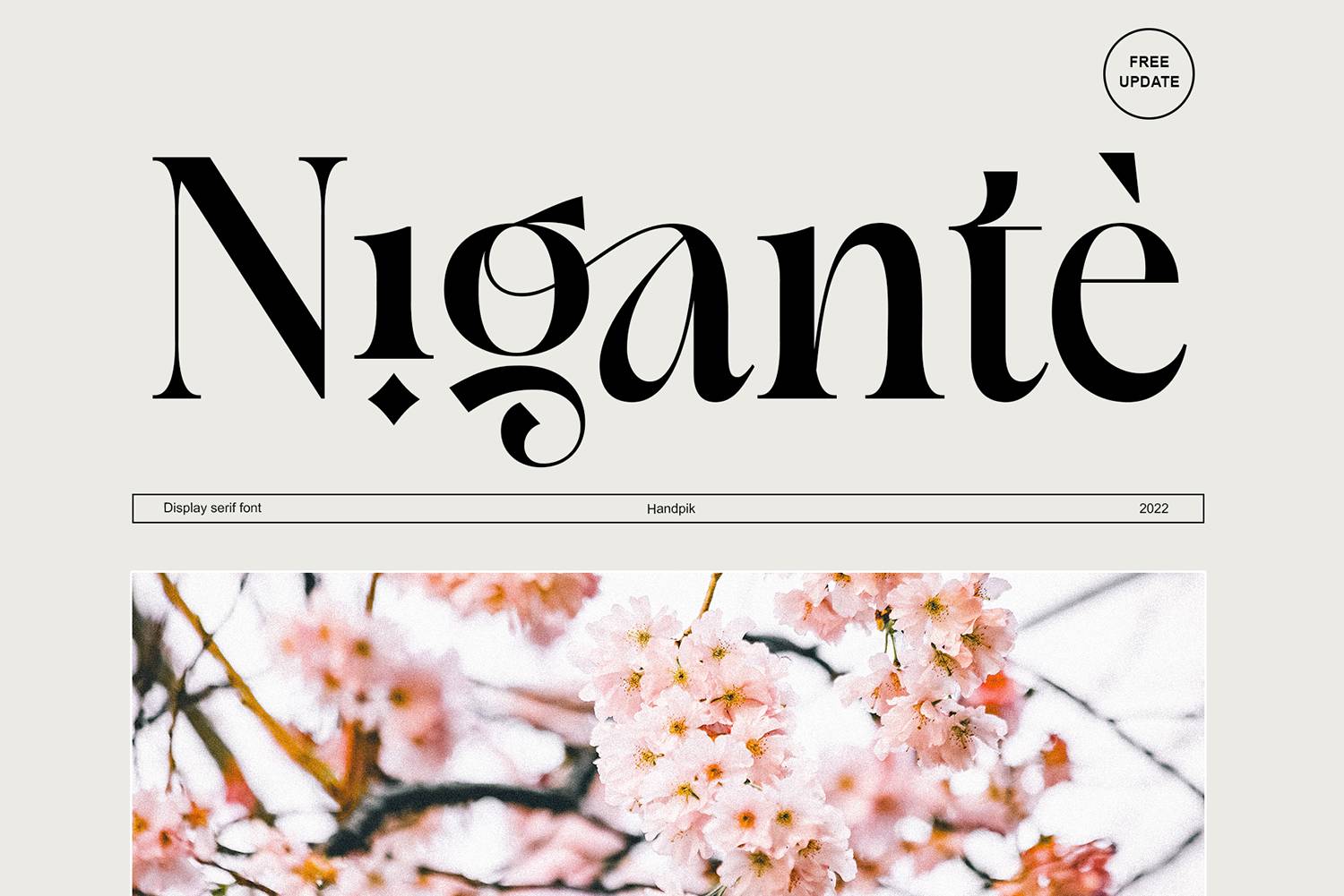 Nigante Font sample