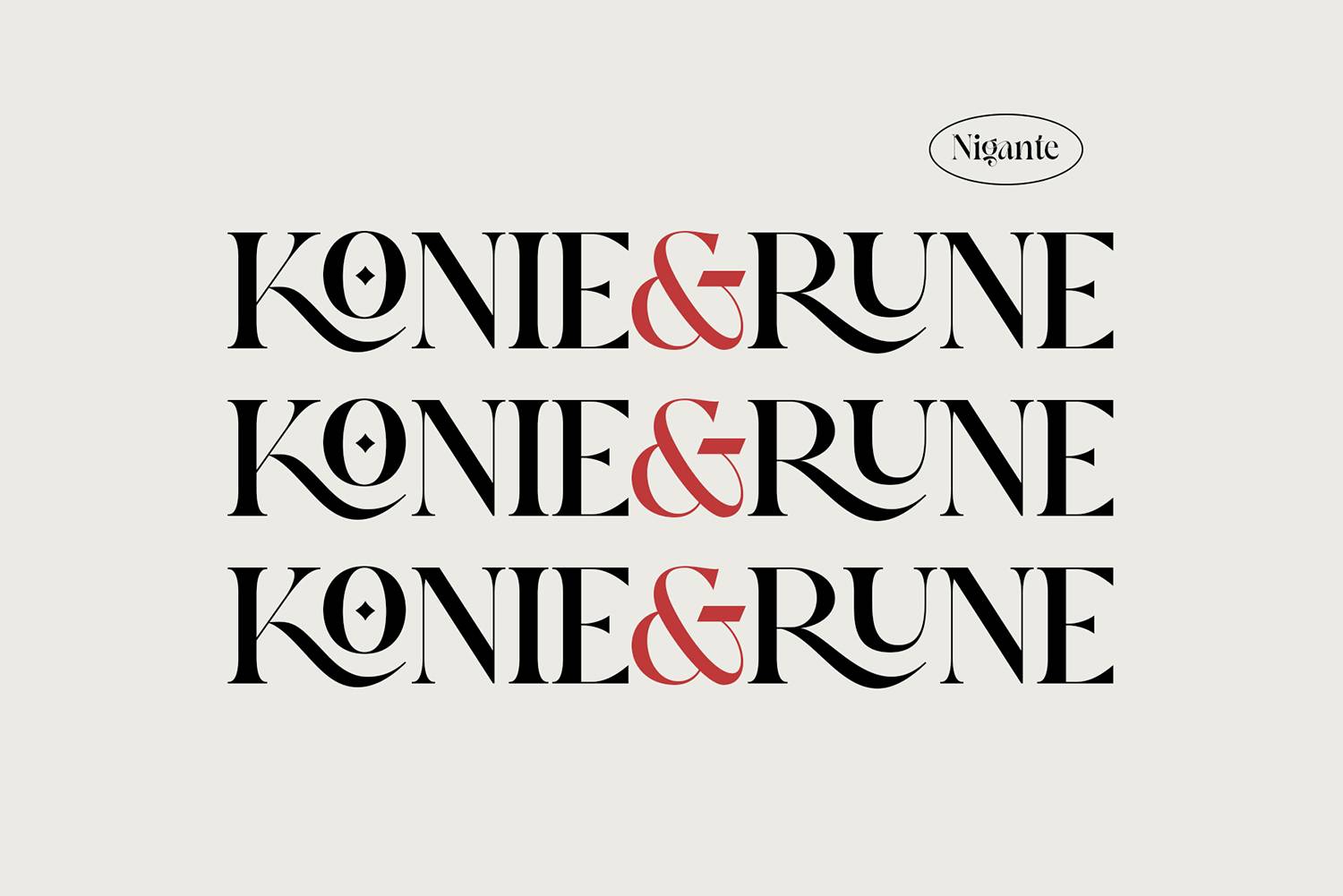 Nigante Font sample
