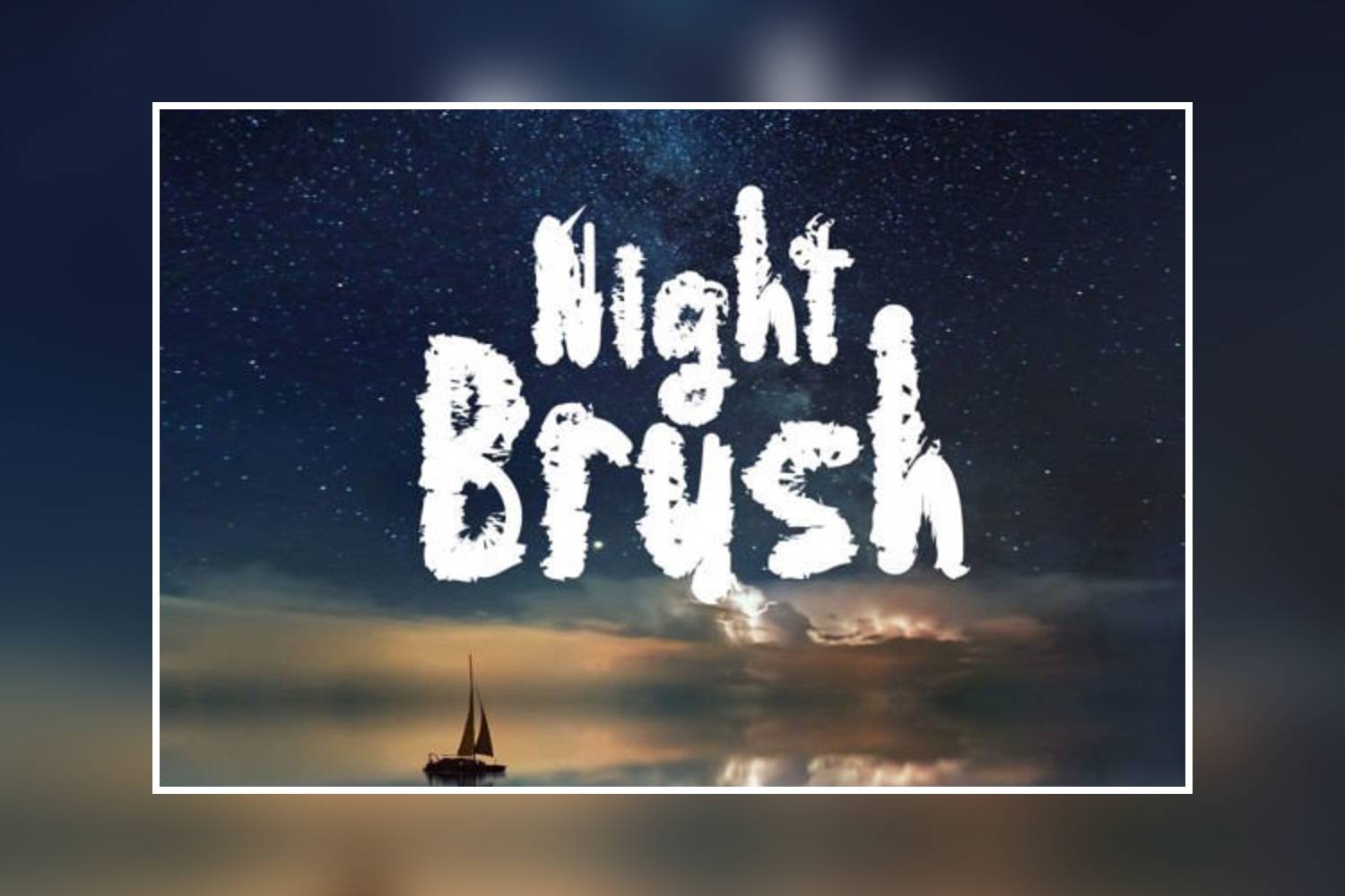 Night Brush Font sample