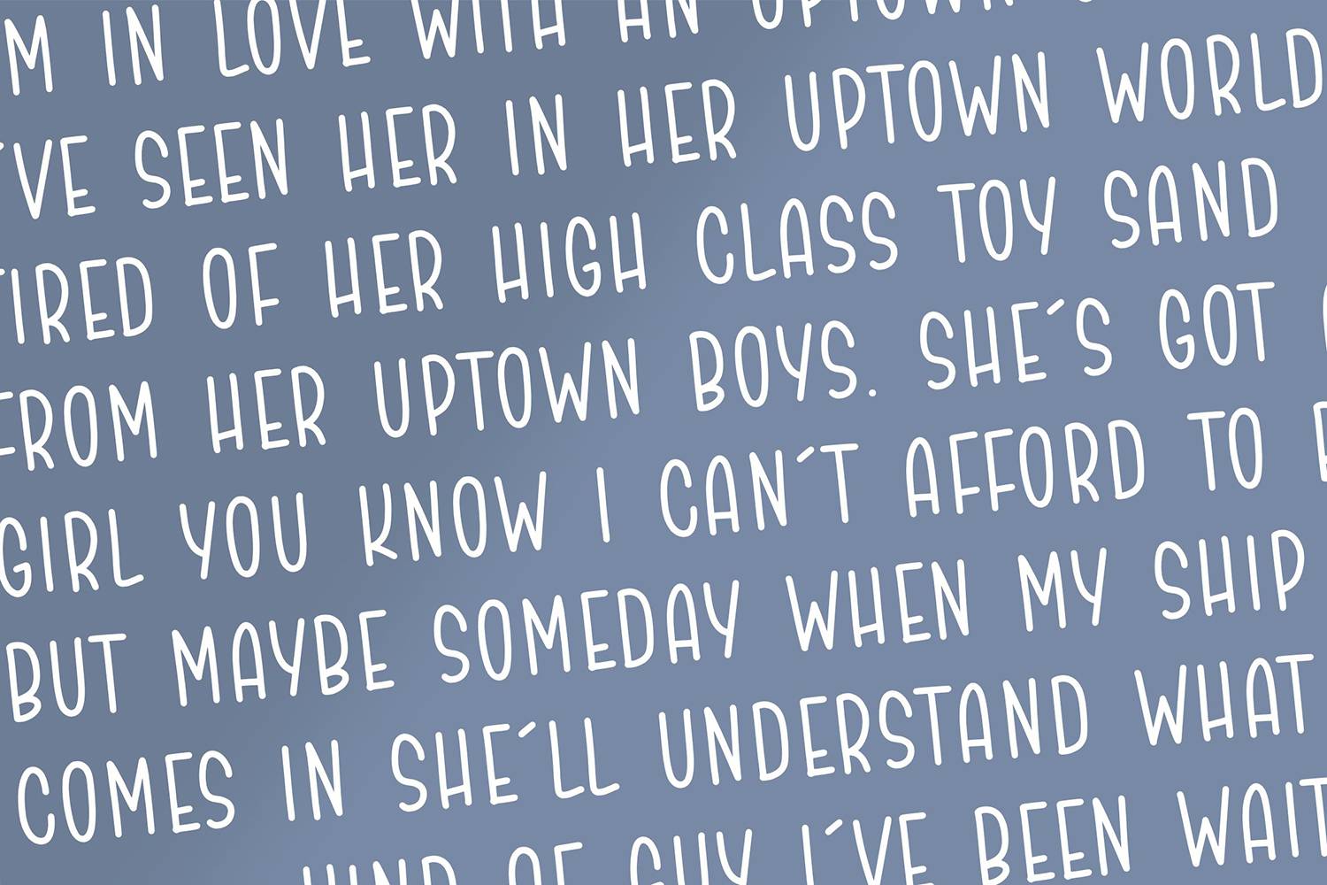 Night Jump Font sample