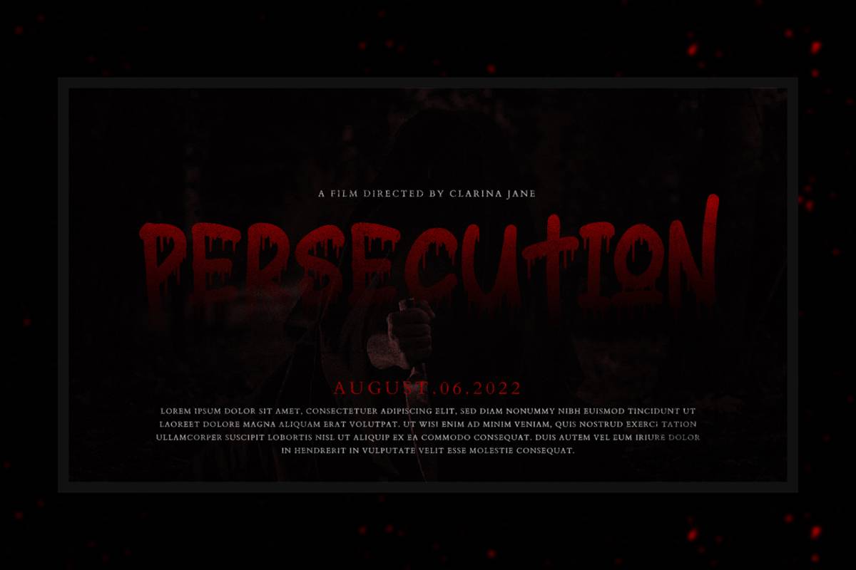 Nightmare Font sample