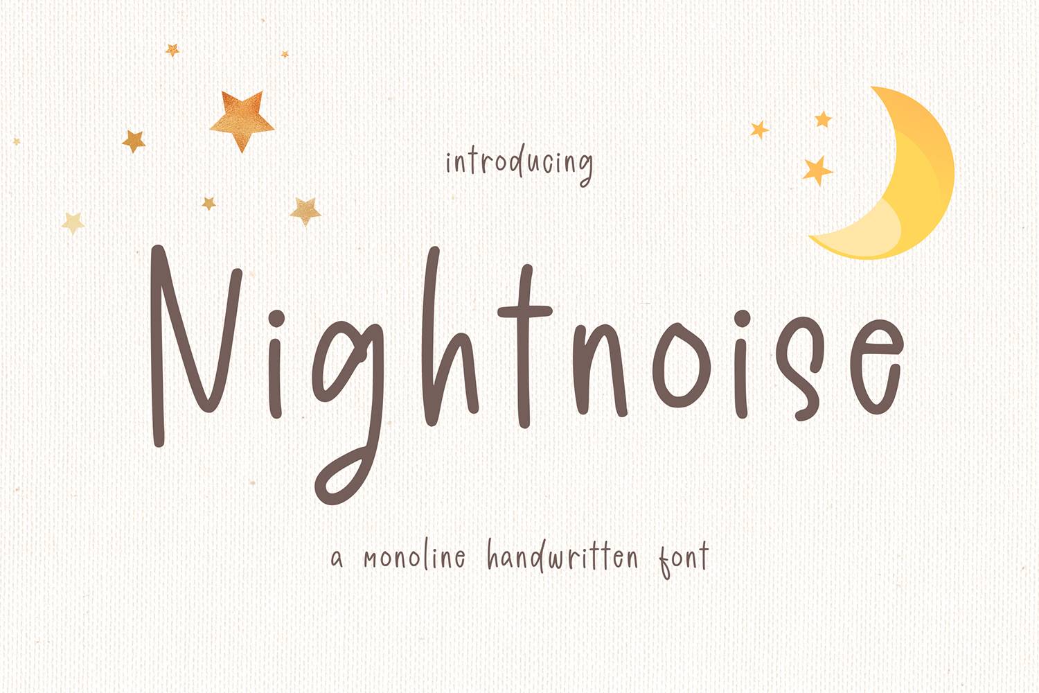 Nightnoise Font sample