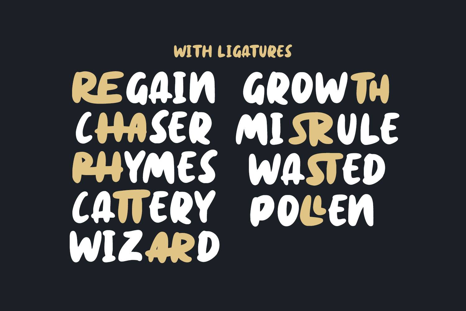 Nightwish Font sample