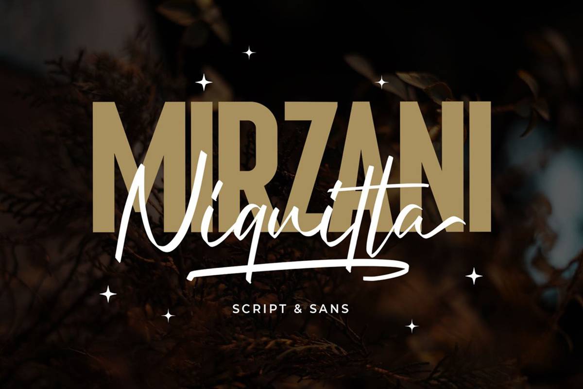 Niquitta Mirzani Font sample