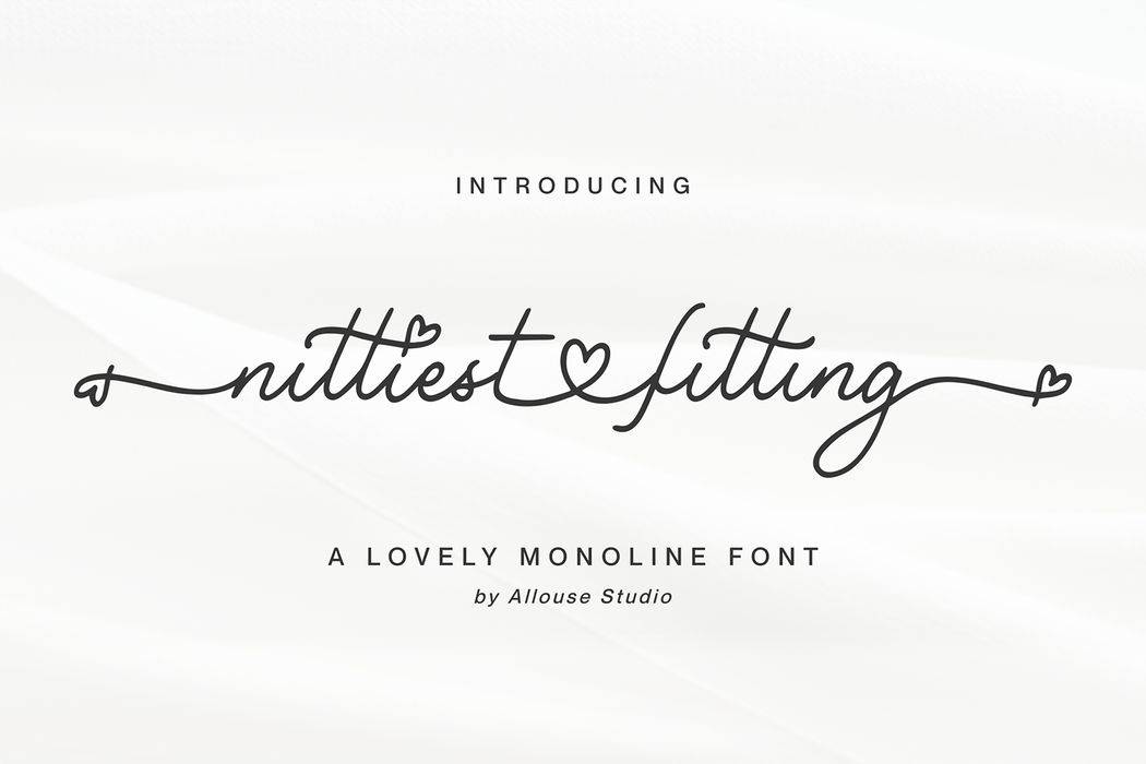 Nittiest Fitting Font sample