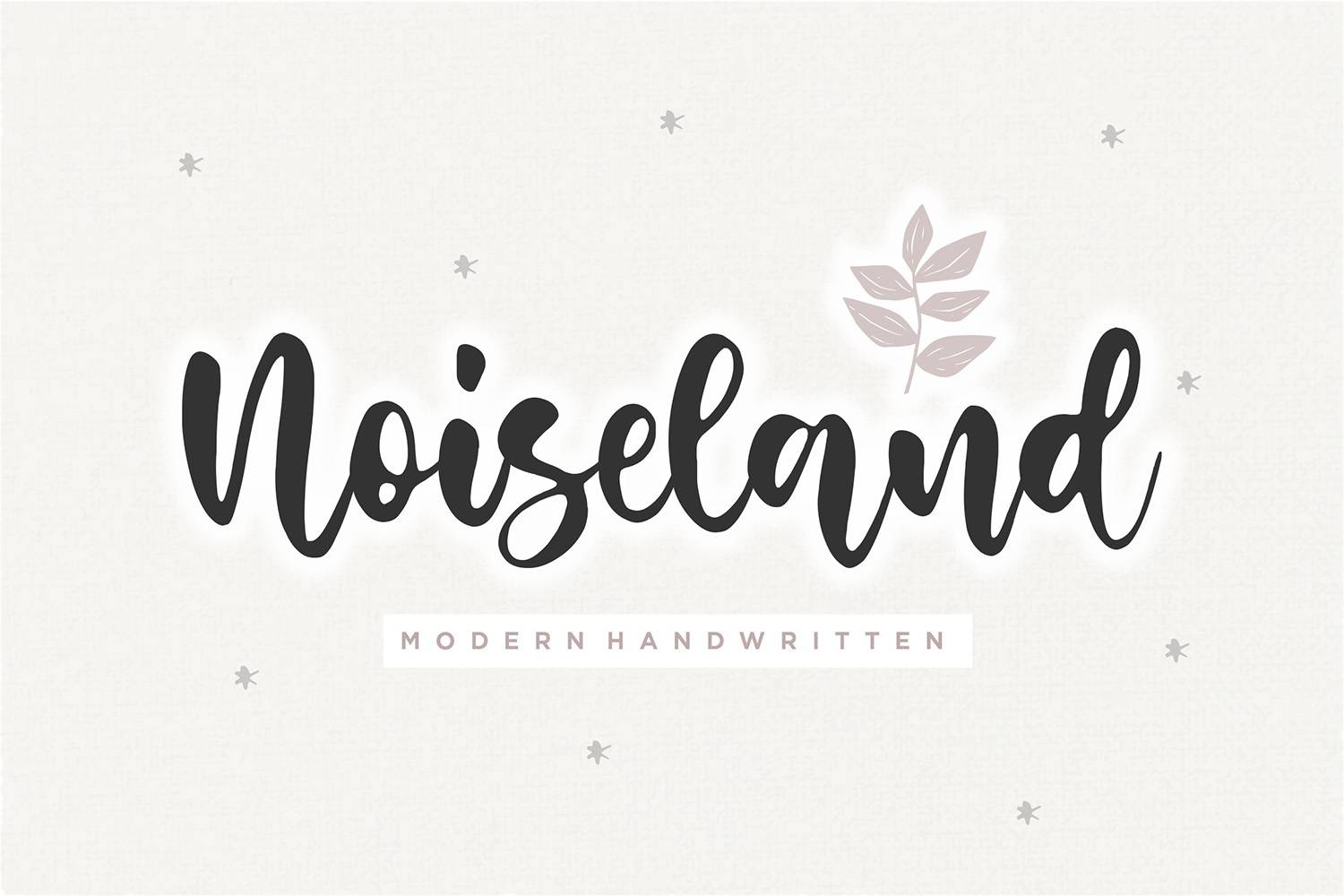 Noiseland Font sample