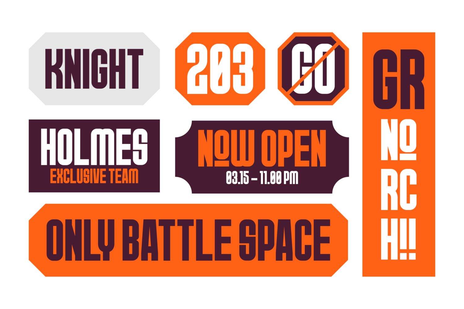 Norch Font sample