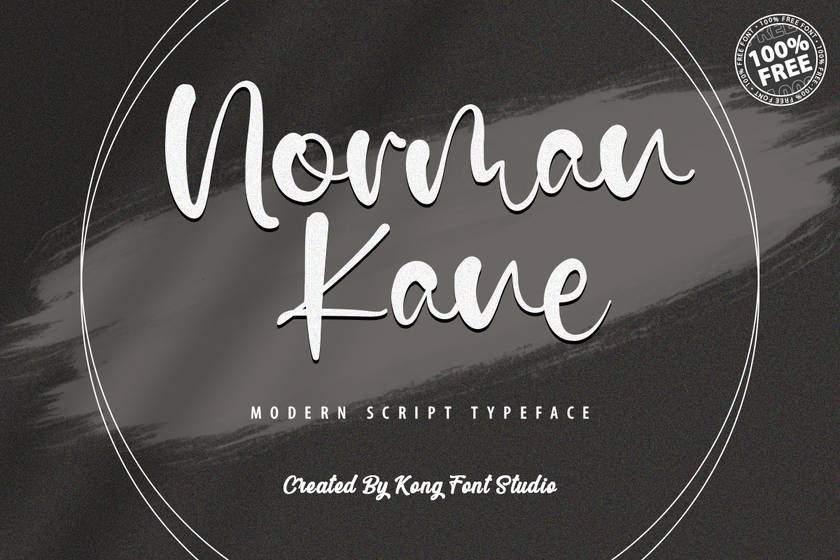 Norman Kane Font sample