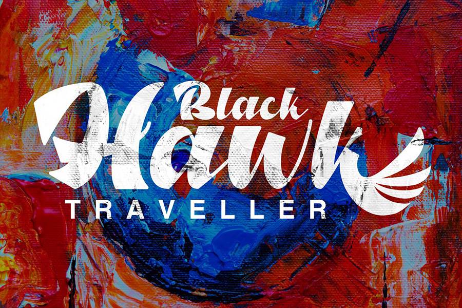 North Blue Bold Script Font sample