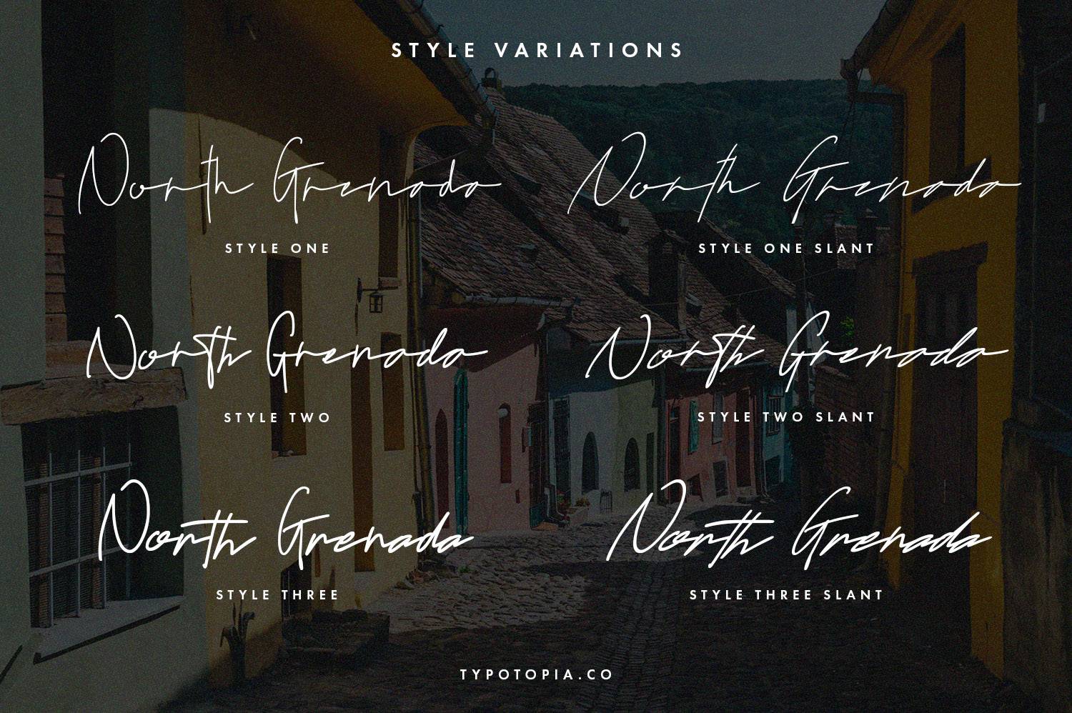 North Grenada Font sample