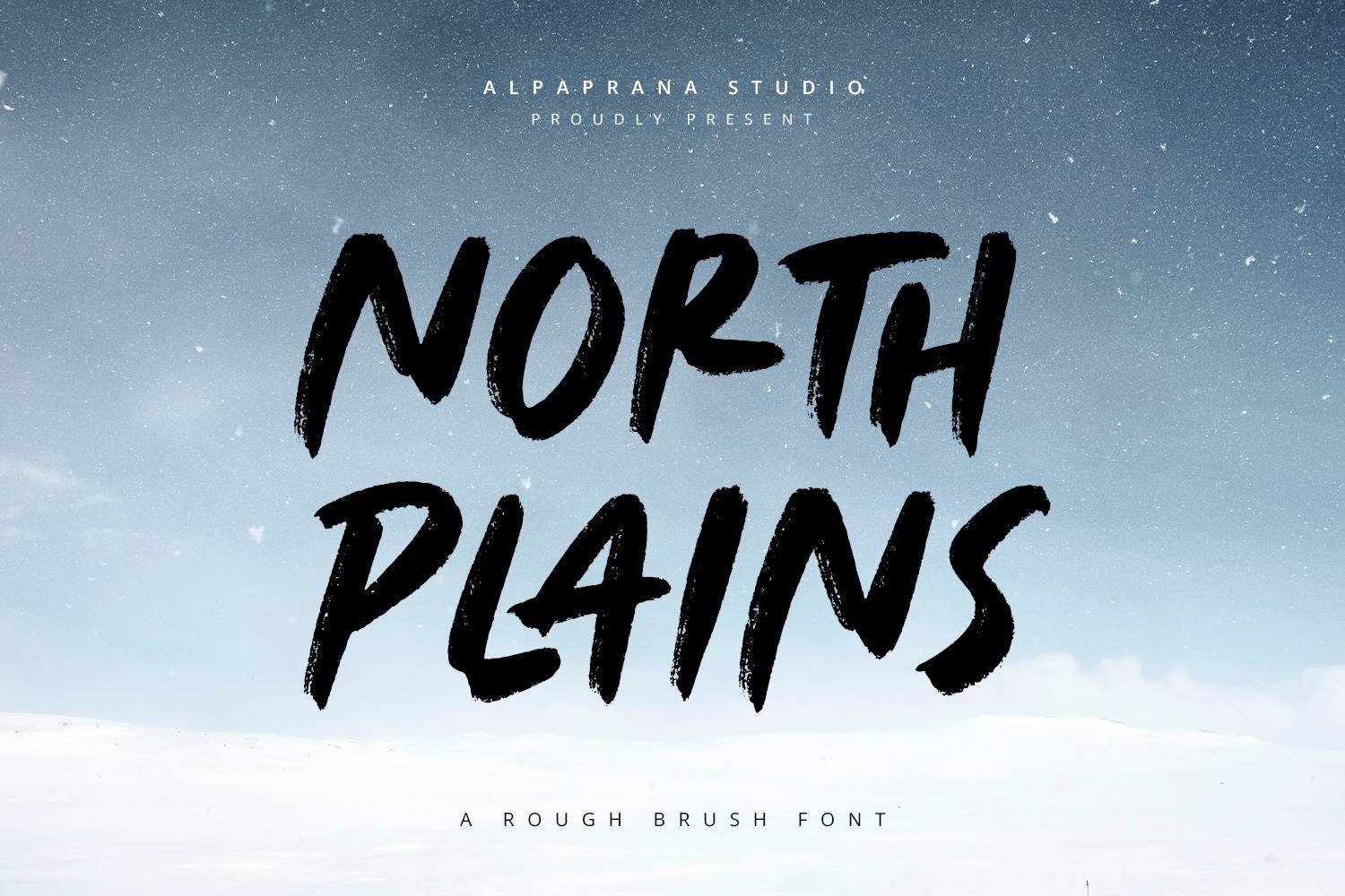 North Plains Font sample