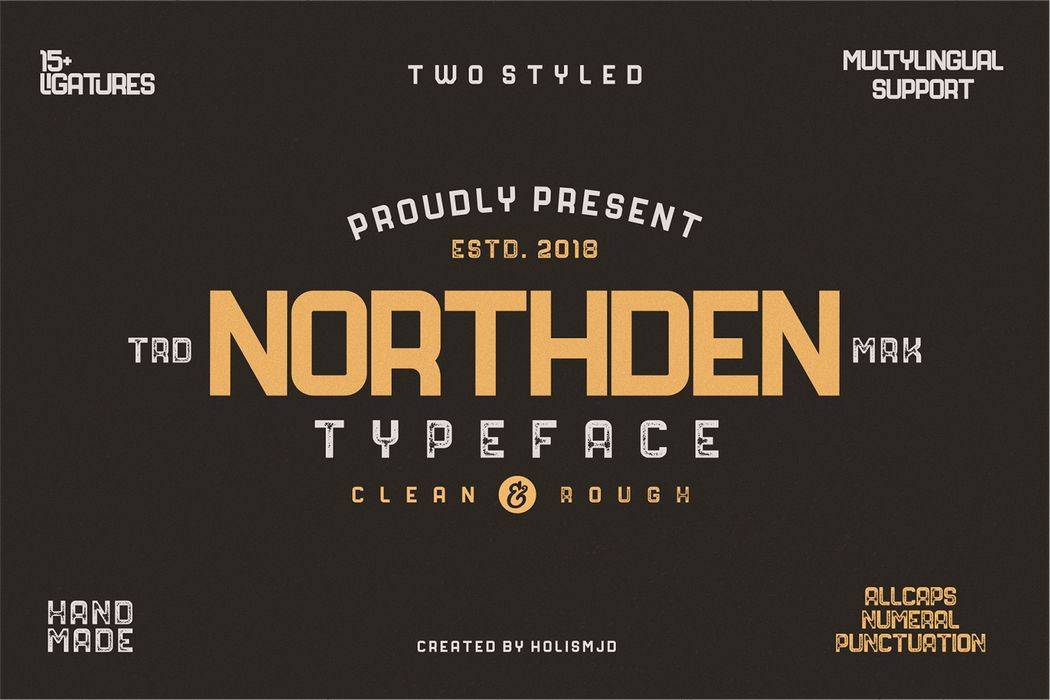Northden Font sample