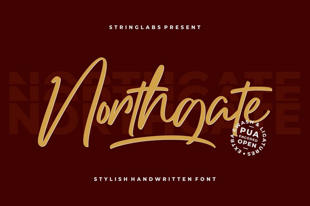 Northgate Font sample