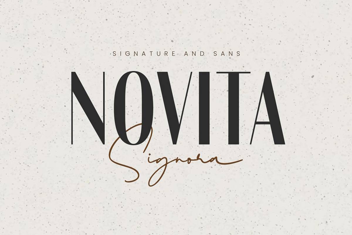 Novita Signora Font sample