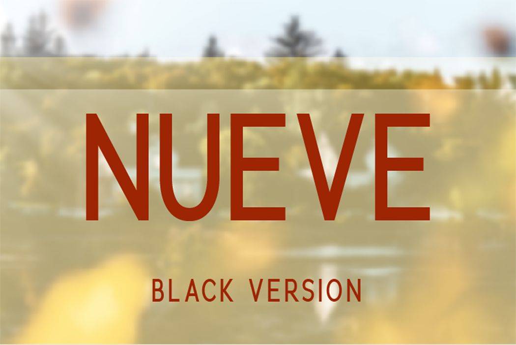 Nueve Font sample
