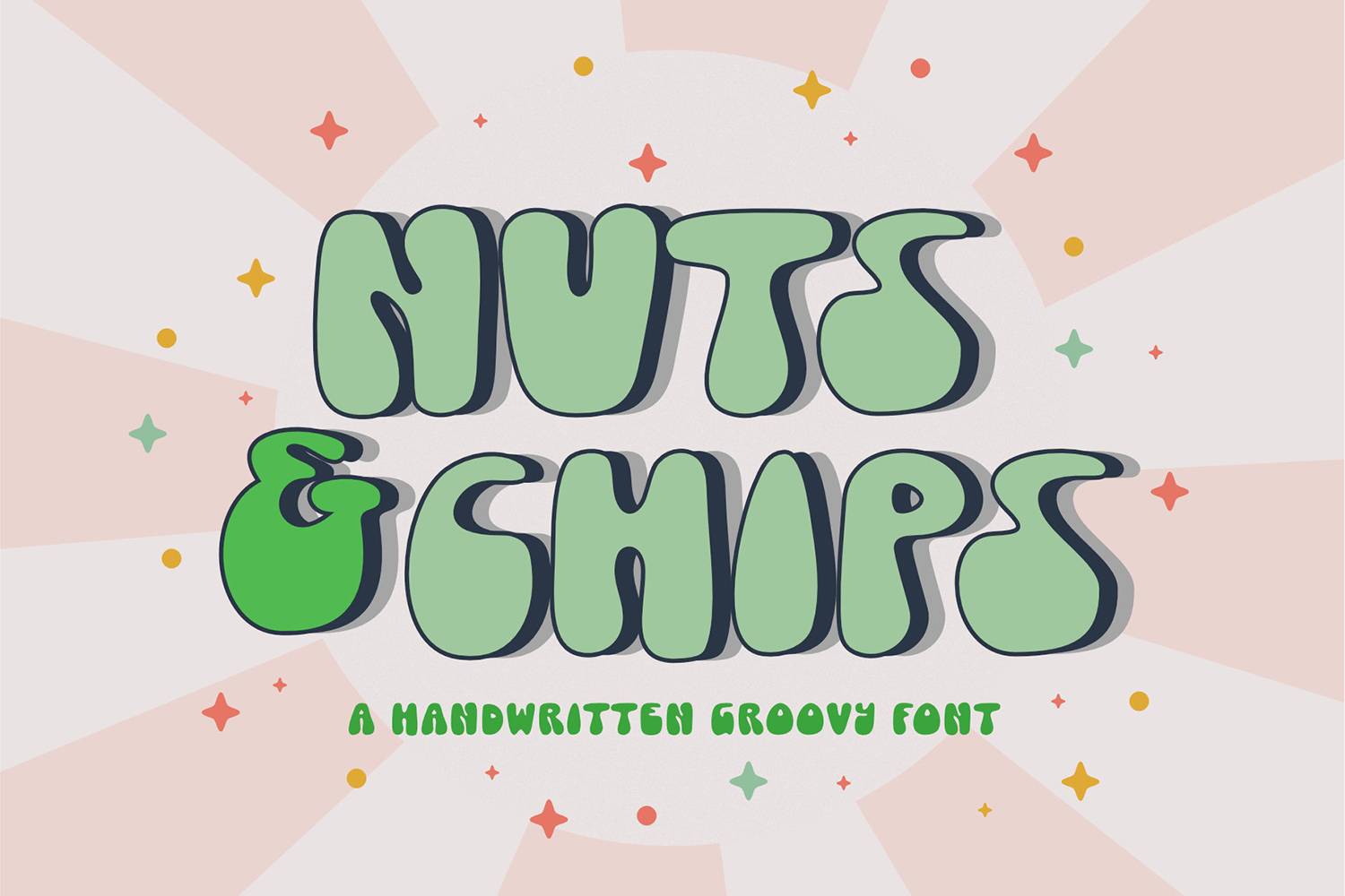 Nuts and Chips Font sample
