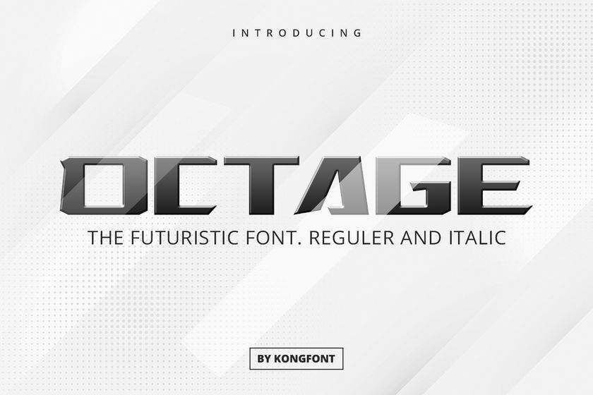 Octage Font sample