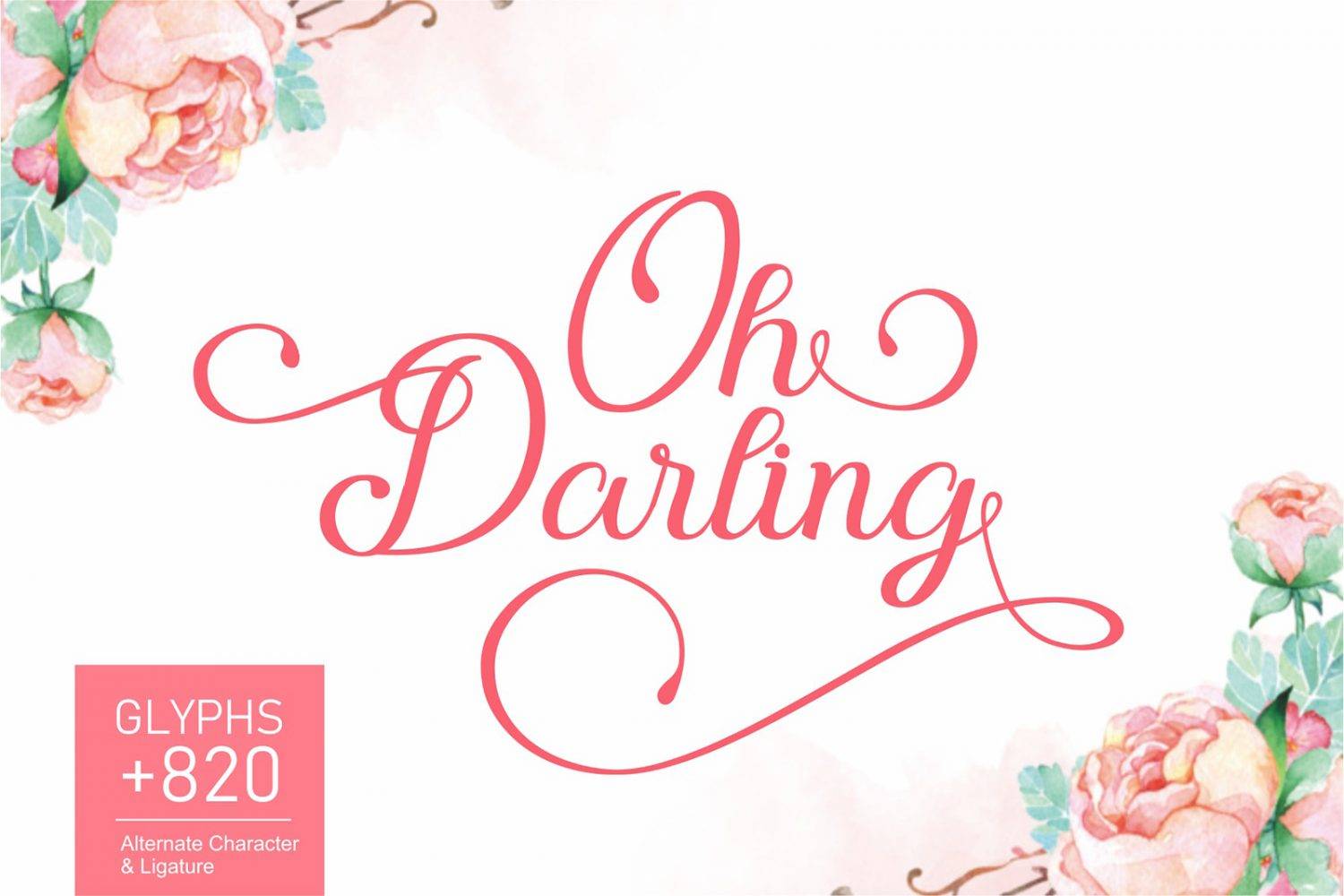 Oh Darling Font sample