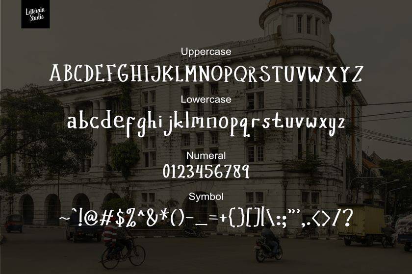 Old Jakarta Font sample