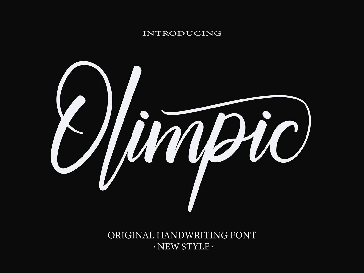 Olimpic Font sample