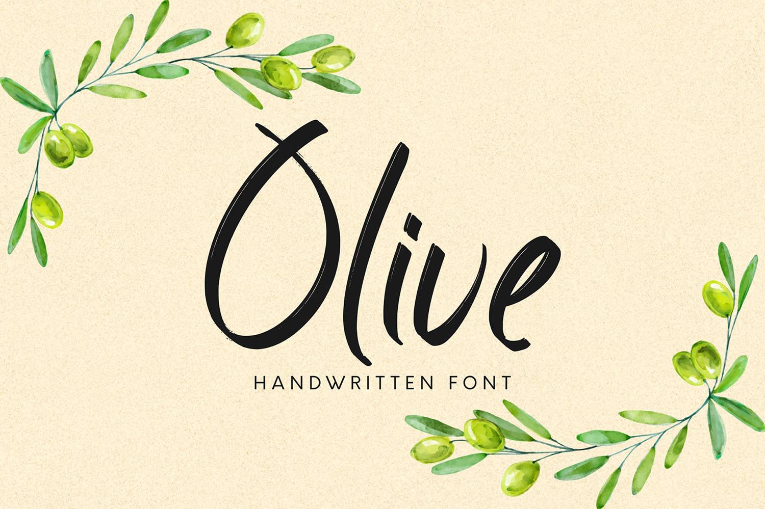 Olive Font sample
