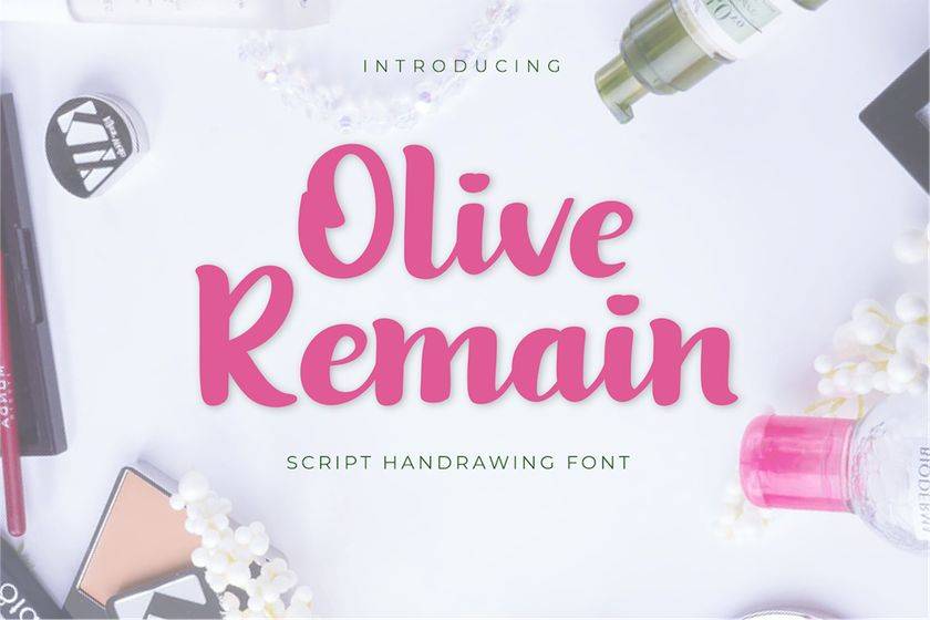 Olive Remain Font sample