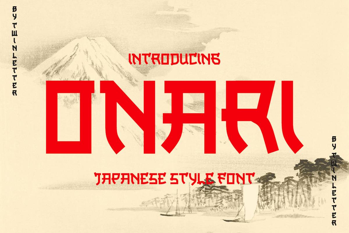Onari Font sample